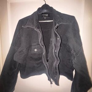 Fashion Nova Charcoal Jean Jacket